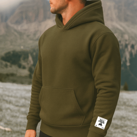 Olive Green Hoodie - Image 3